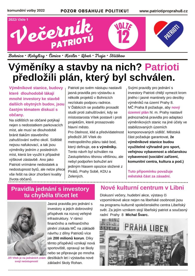 Večerník Patriotů