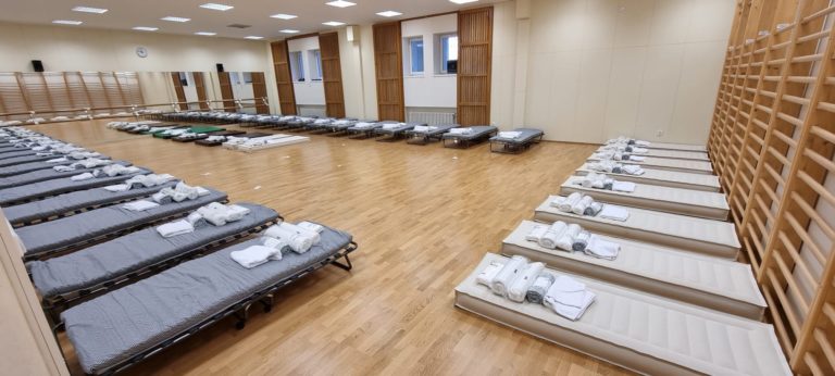 Radnice poskytla provizorní ubytování uprchlíkům
